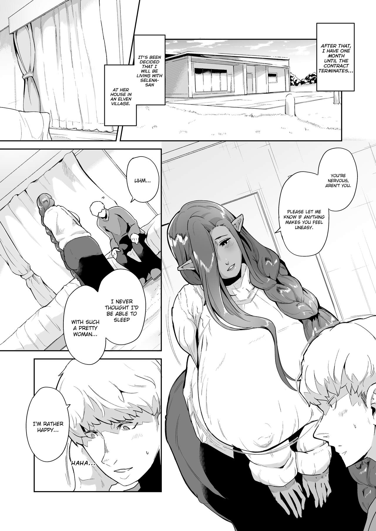 Mucchiri Dekachichi Dark Elf no Oba-san to Icha Love Fudeoroshi Seikatsu - Page 5