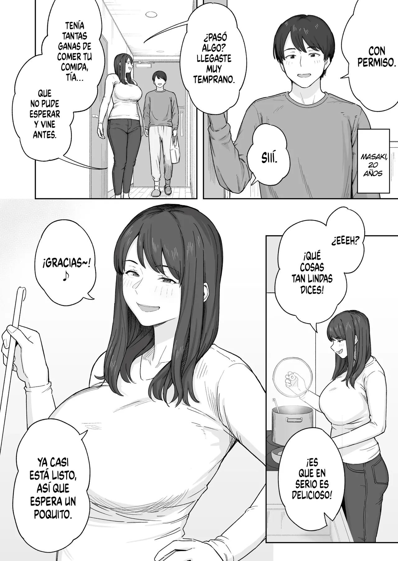 Yuuhan no Ato wa Oba-chan to…｜Con mi Tía, Después de la Cena… - Page 3