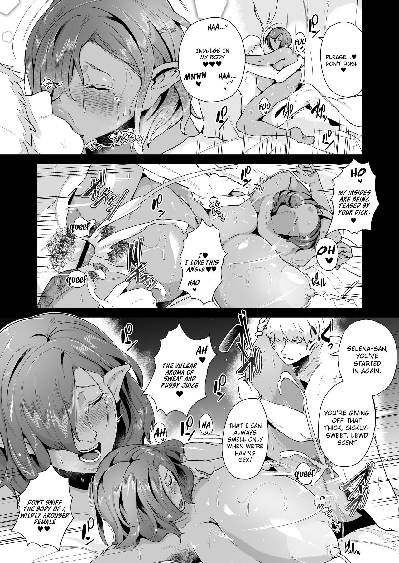Mucchiri Dekachichi Dark Elf no Oba-san to Icha Love Fudeoroshi Seikatsu - Page 36