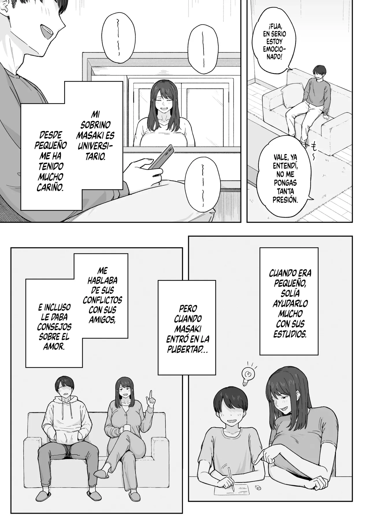 Yuuhan no Ato wa Oba-chan to…｜Con mi Tía, Después de la Cena… - Page 4