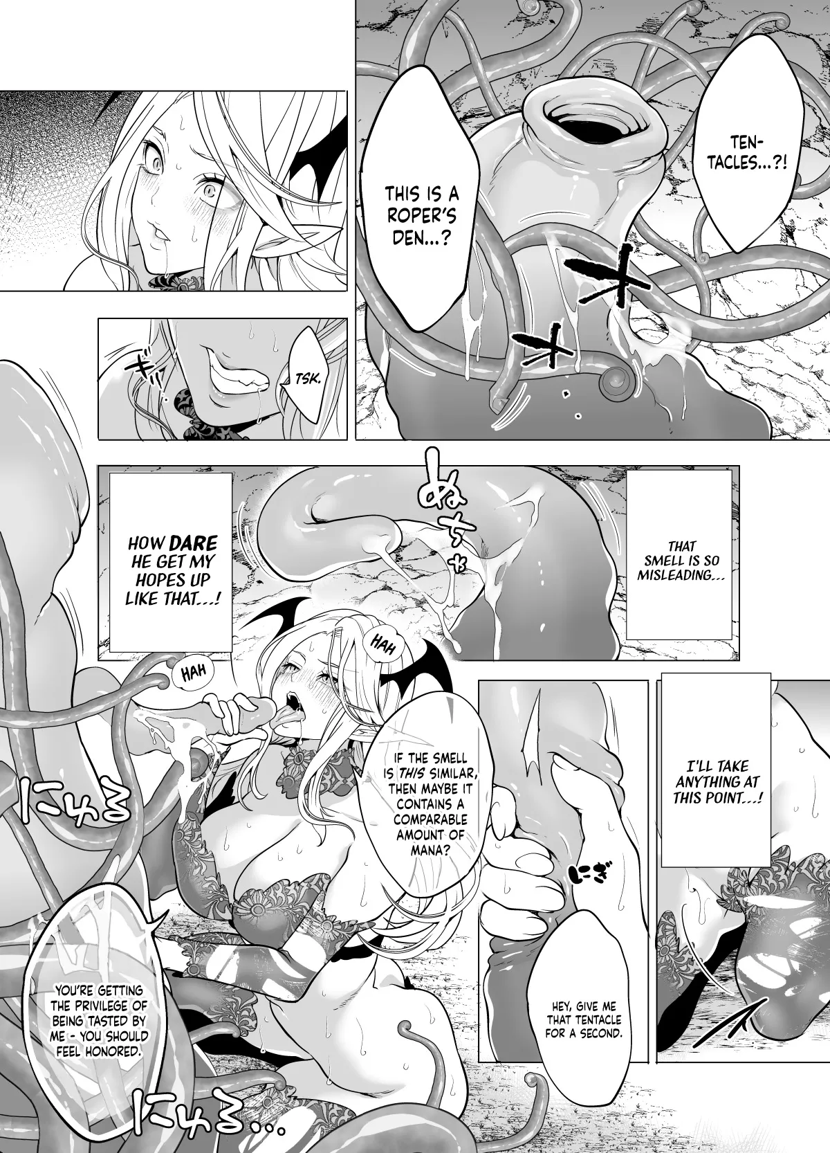 Shokushu Kan Haramase de Takabisha Succubus o Wakaraseru! - Page 8