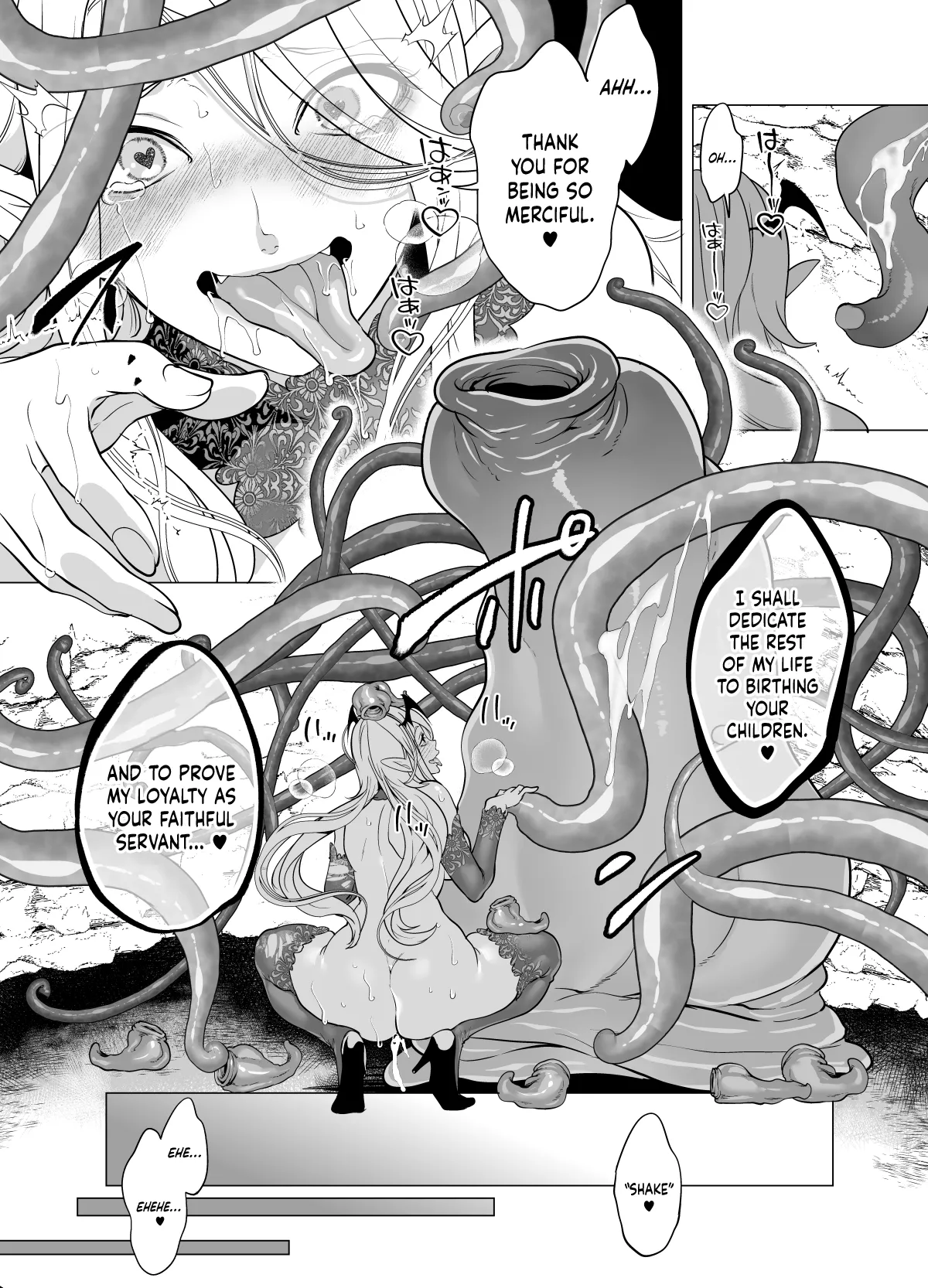 Shokushu Kan Haramase de Takabisha Succubus o Wakaraseru! - Page 49