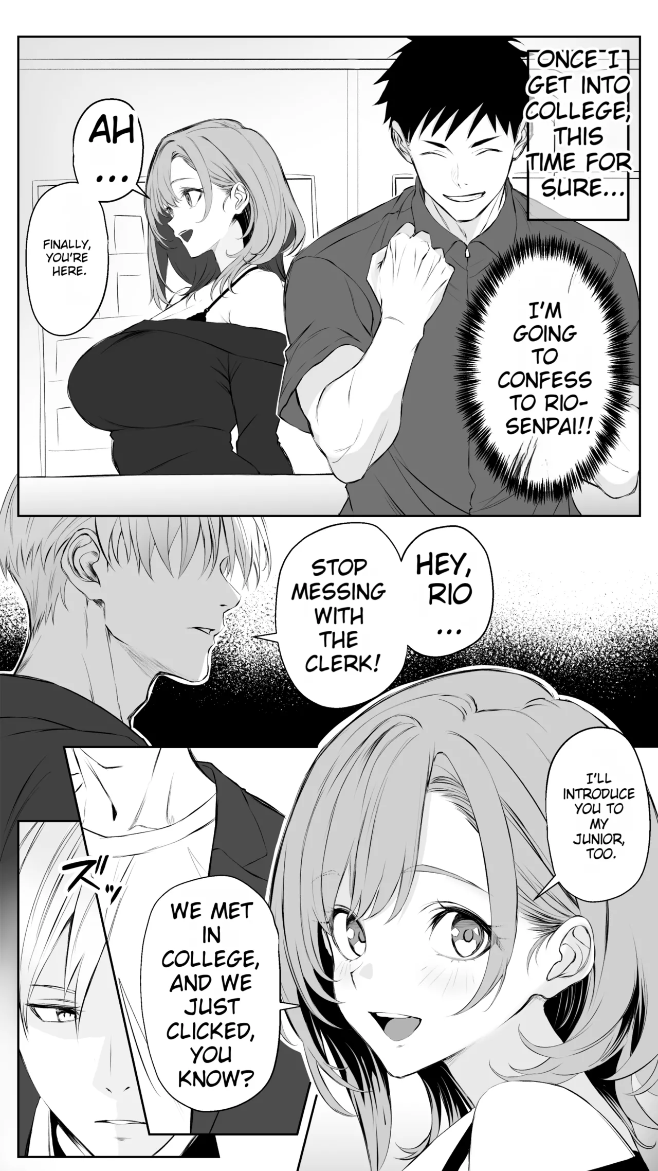 Kareshi ni Betabore Chuu no Gal Senpai ga, Ore to Tsukiau made – Be my girlfriend! Rio-senpai! - Page 6