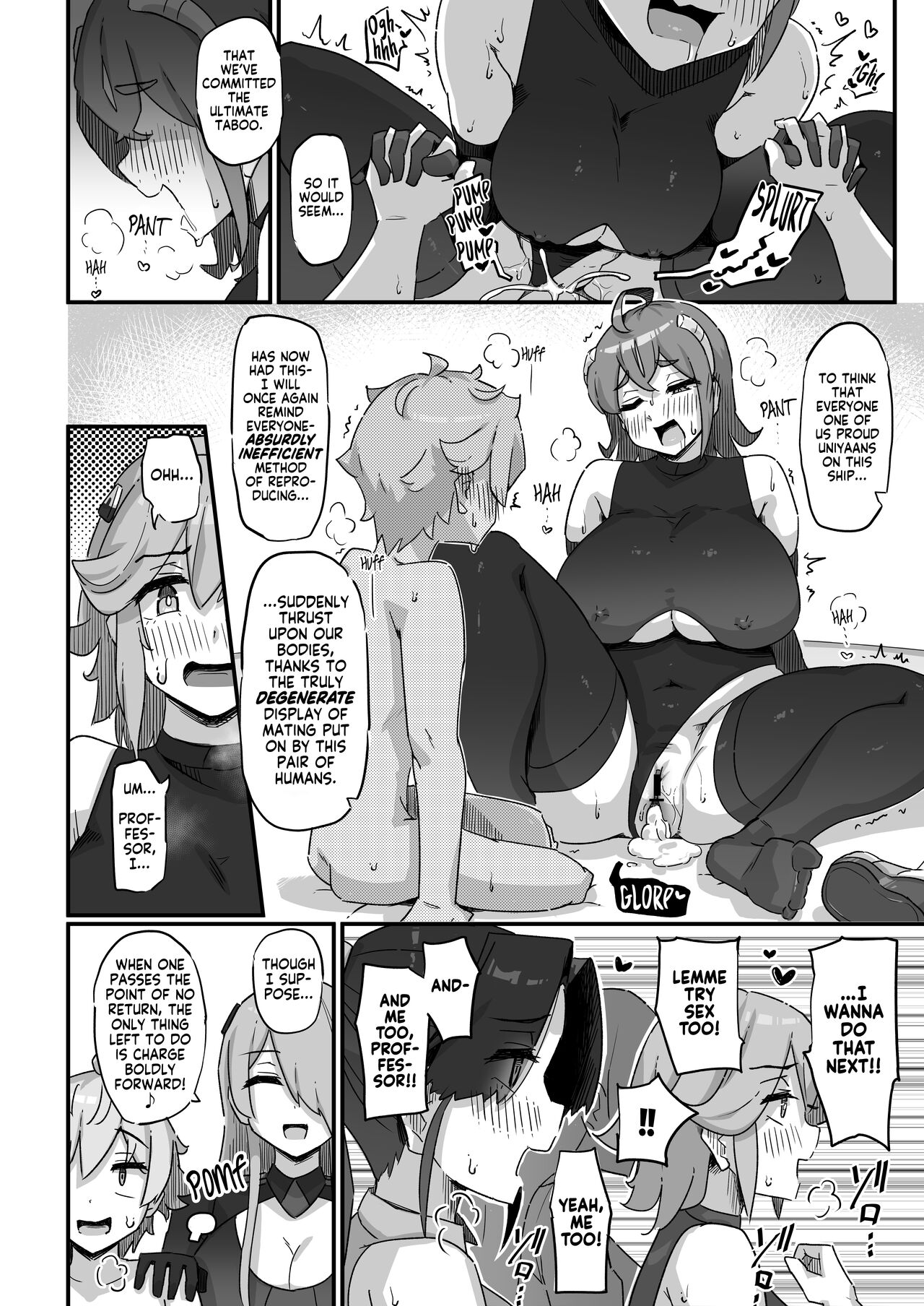 Kyou no Jugyou wa, Chikyuujin no Hanshoku Katsudou no Kansatsu desu - Page 47