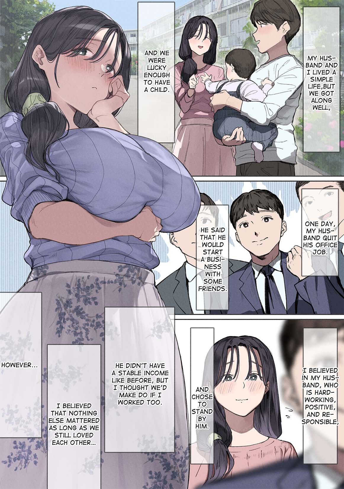 Kongetsu no Yachin ga Haraemasen. [Hinkon Hitodzuma Chifuyu] Danna ni Naisho de Ooya-san no Aijin ni Narimashita. - Page 3