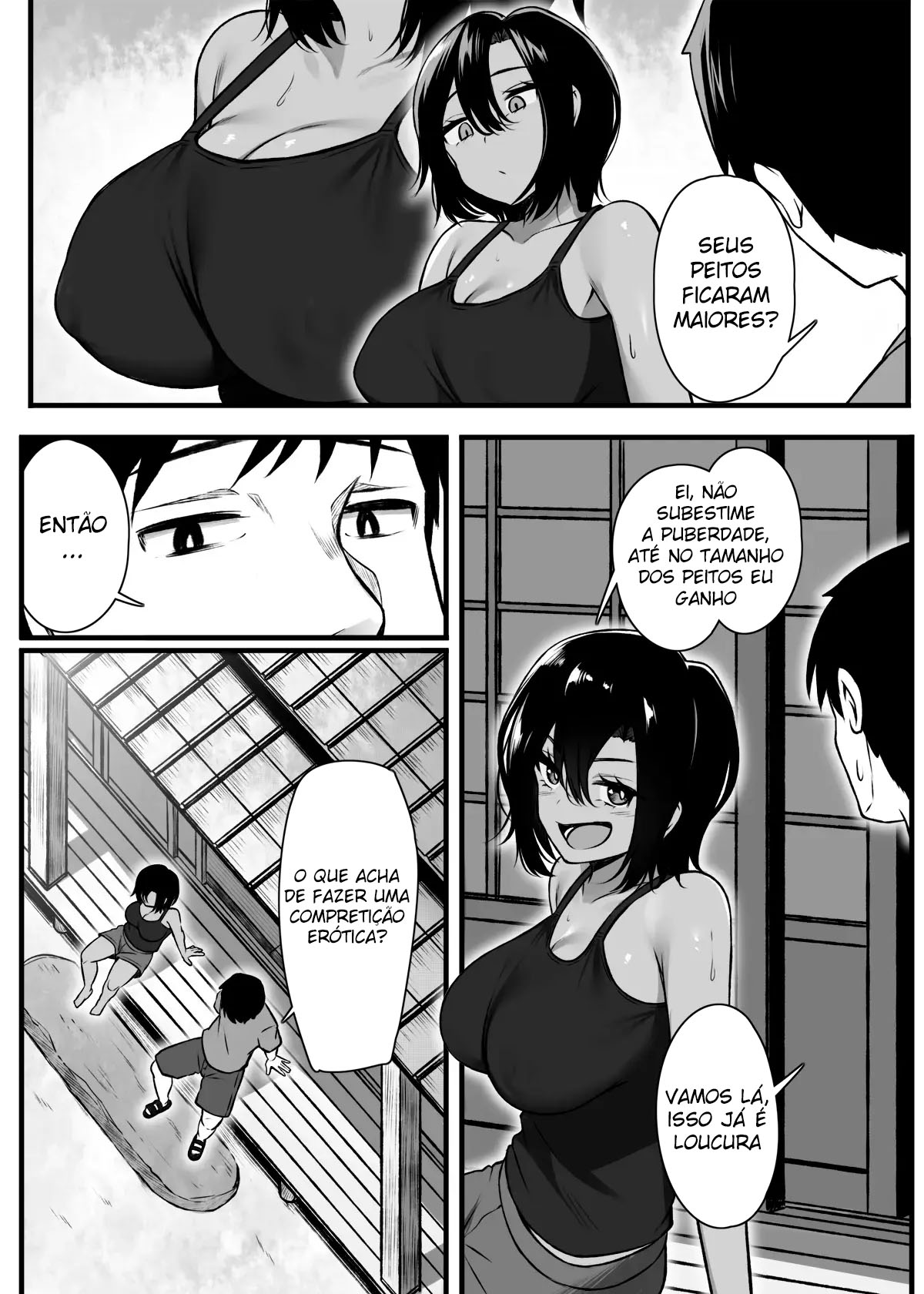 A História de um Desafio Com a Amiga de Infância Competitiva - Page 4