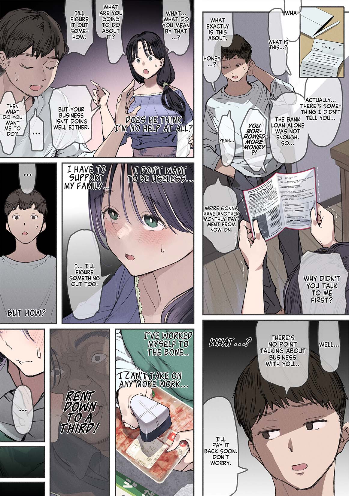 Kongetsu no Yachin ga Haraemasen. [Hinkon Hitodzuma Chifuyu] Danna ni Naisho de Ooya-san no Aijin ni Narimashita. - Page 13