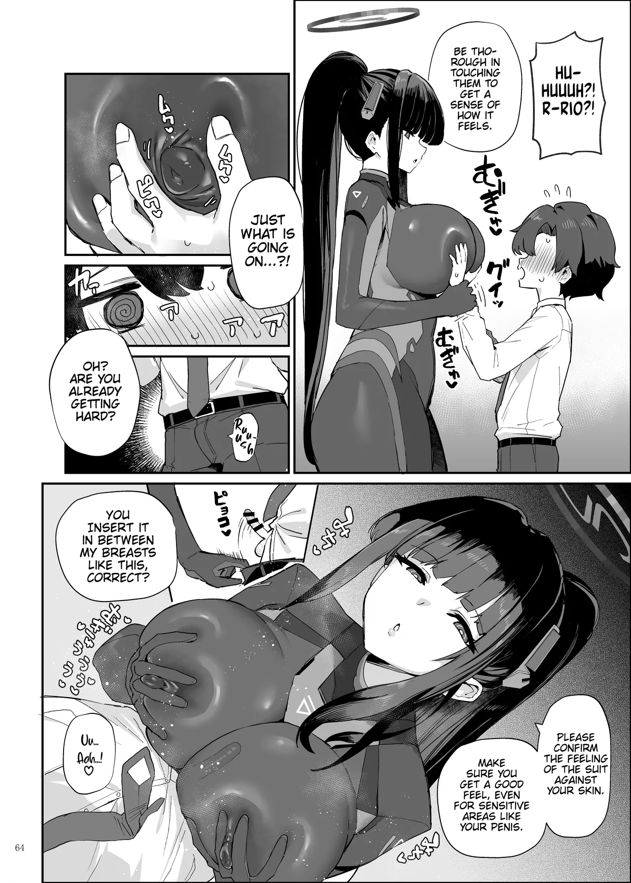 Rinsen Rio Icha Love Ero Goudou “Sono Suit de Rinsen wa Muri Desho” - Page 66